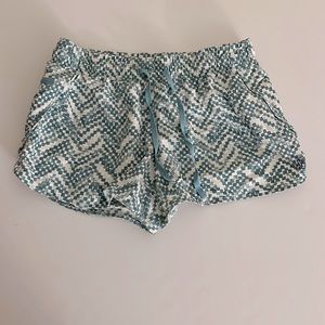 The North Face Green Print Nylon Shorts